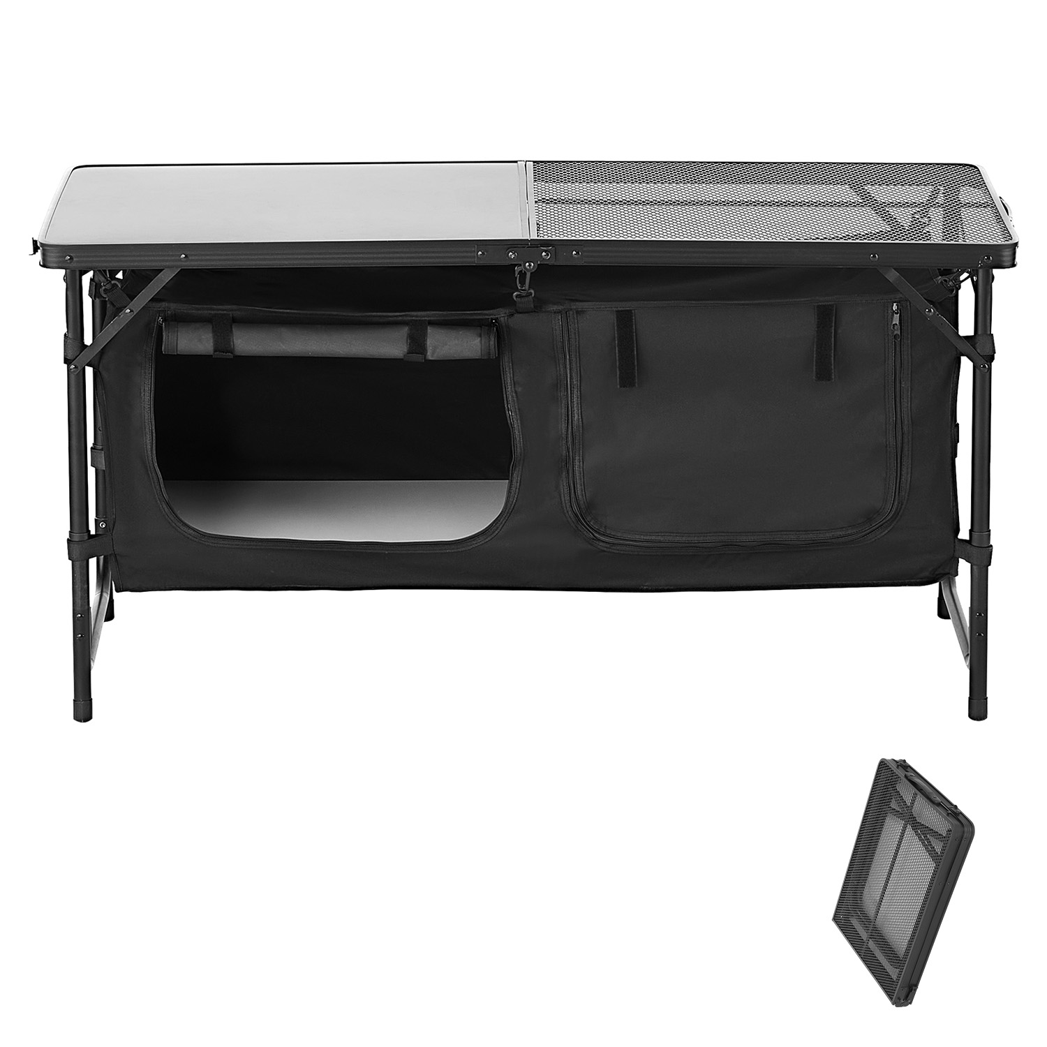 Camping Cooking Organizer - Кемпинговый кухонный стол SucceBuy, легкий алюминиевый