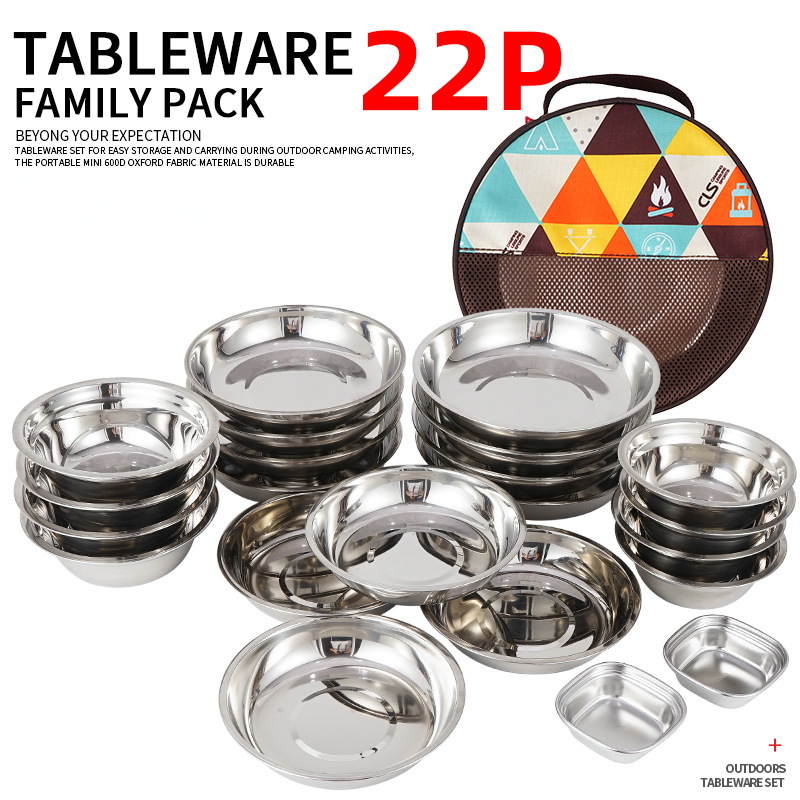 Camping Cooking Dining Set - Новый портативный набор посуды для кемпинга