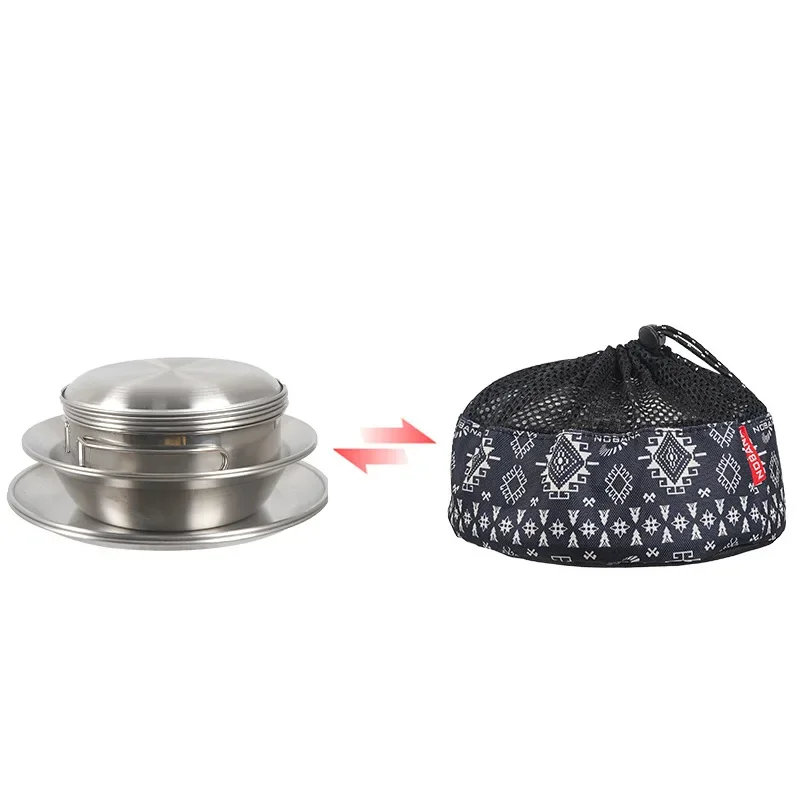 Набор портативной посуды из 12 – обзор и цена Camping Cooking Dining Set