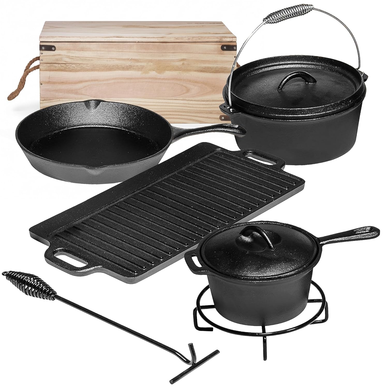 Набор для кемпинговой кухни из – обзор и цена Camp Dutch Oven Cast